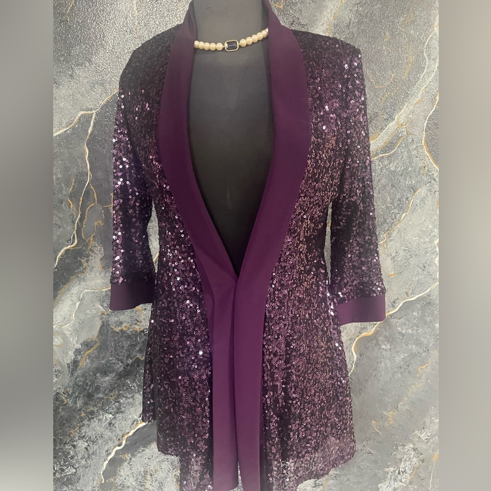 Purple sequin jacket